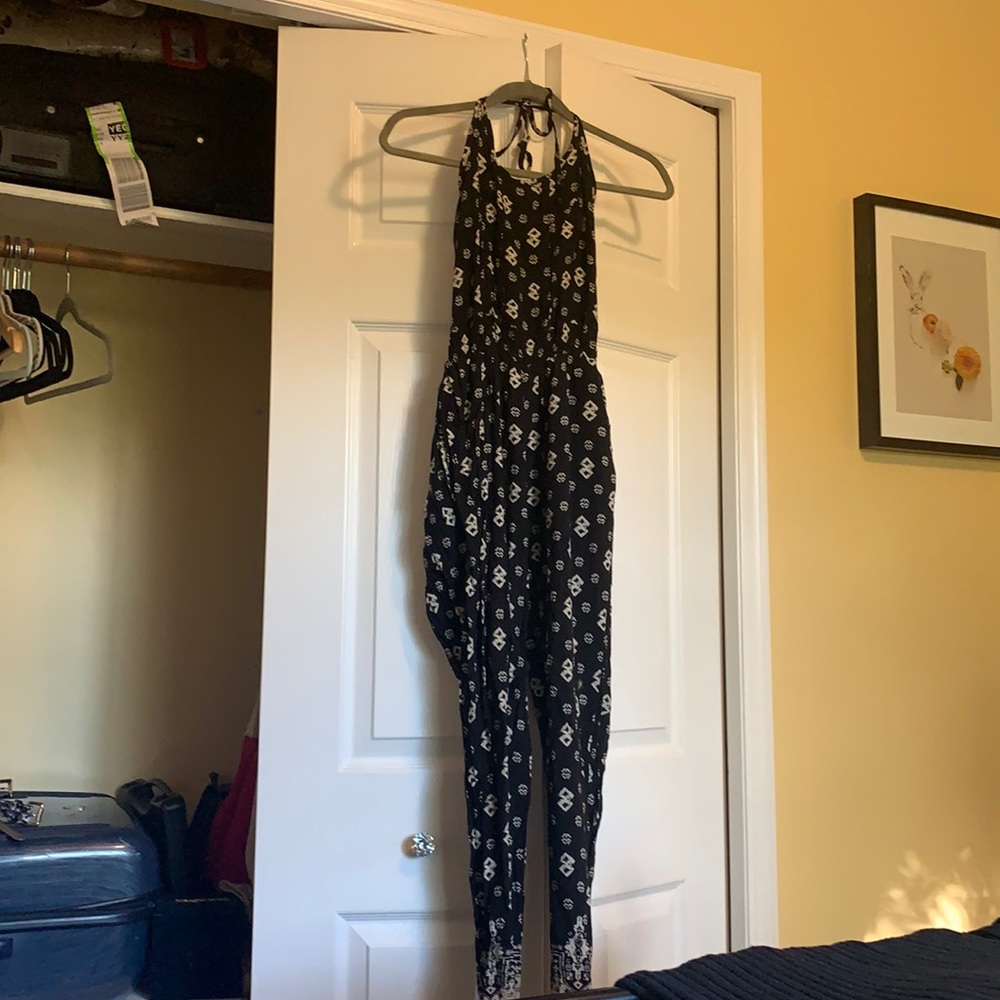 Black and white jumpsuit